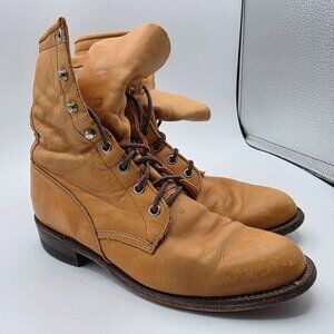 Justin Boots Womens Size 5 C Brown Boots Made In USA Casual Outdoors L0621